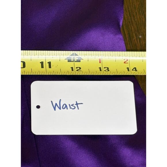 Retrofête Janessa Royal Purple Satin Mini Dress Medium - Picture 7 of 9